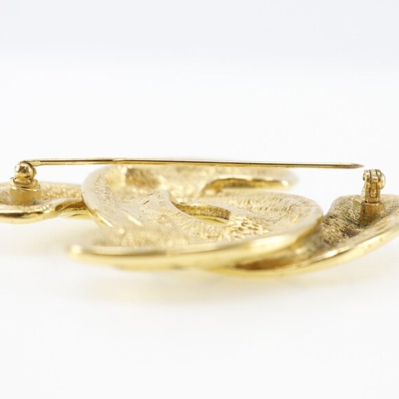 CHANEL Gold Coco Mark Brooch - Picture 4 of 9